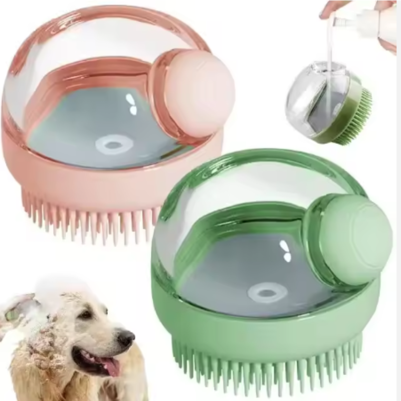 Pet Supplies Store - Pet Bathing Brush Soft Silicone Massager
