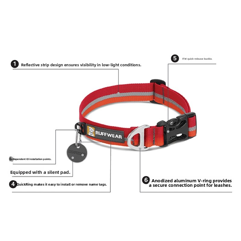Ruffwear Reflective Dog Collar - Pet Supplies For Less avis et prix