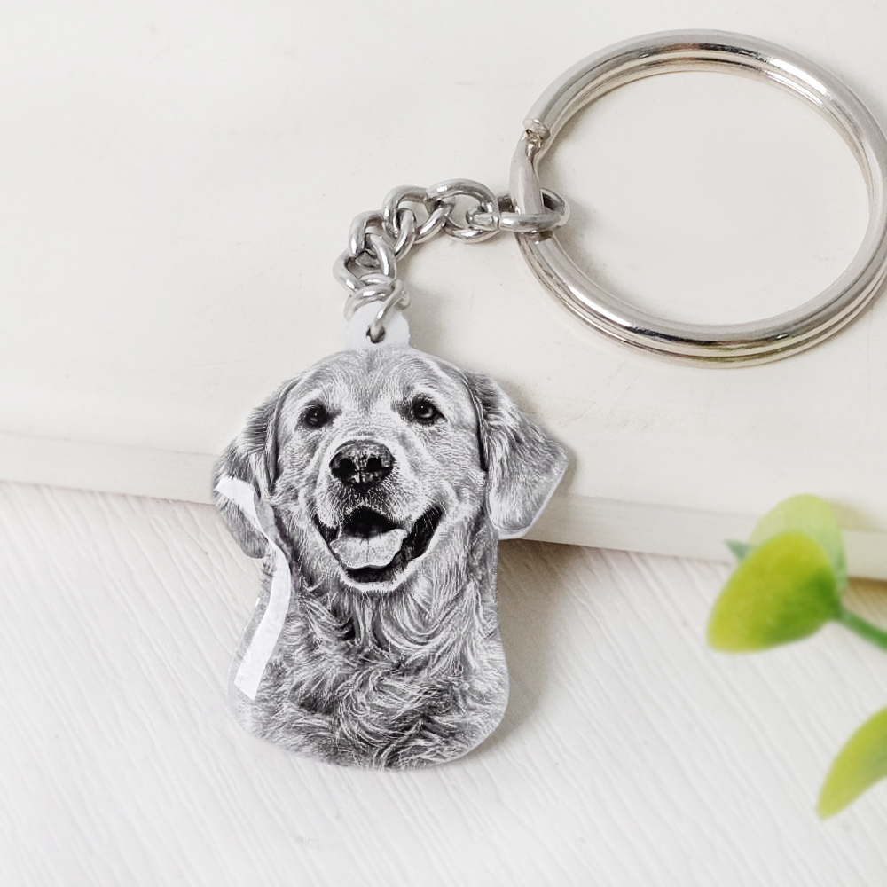 Custom Pet Photo Keychain Pers - Pet Supplies Store avis et prix