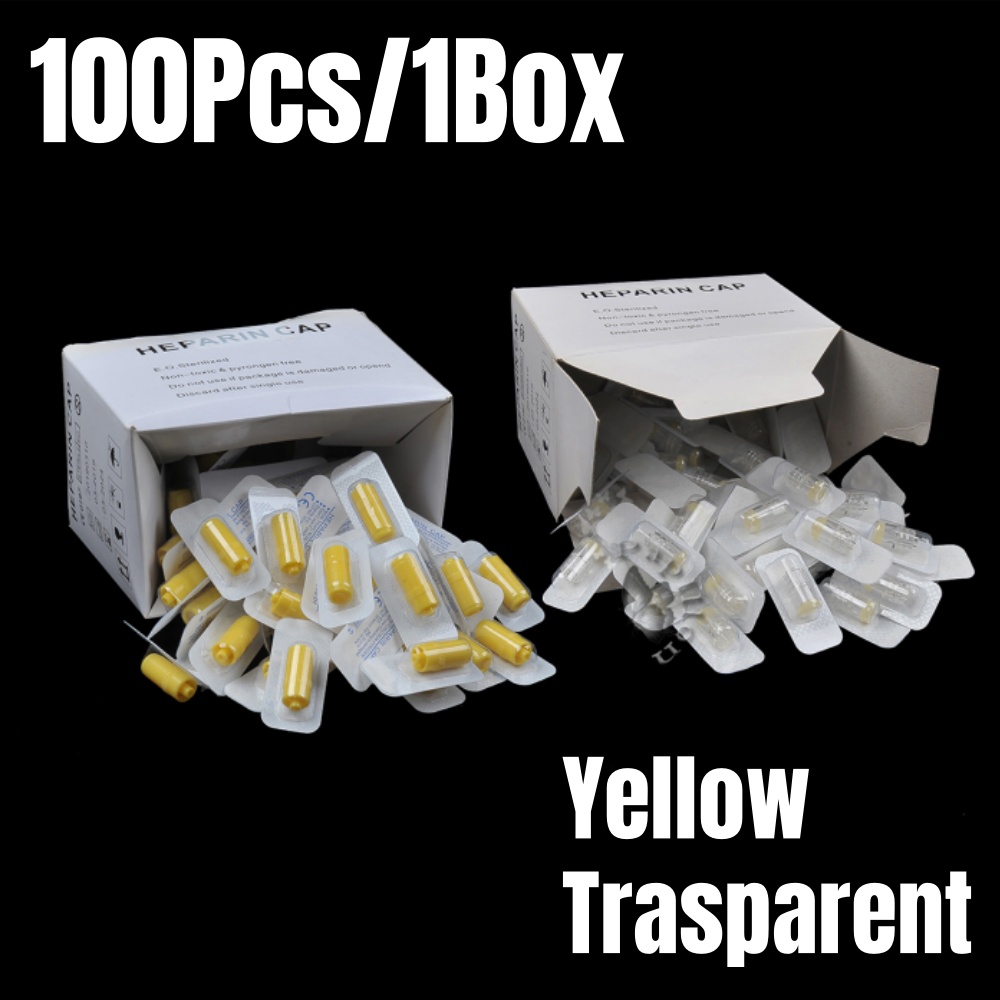 100Pcs/Box Heparin Cap IV Disp - Pet Supplies Store avis et prix