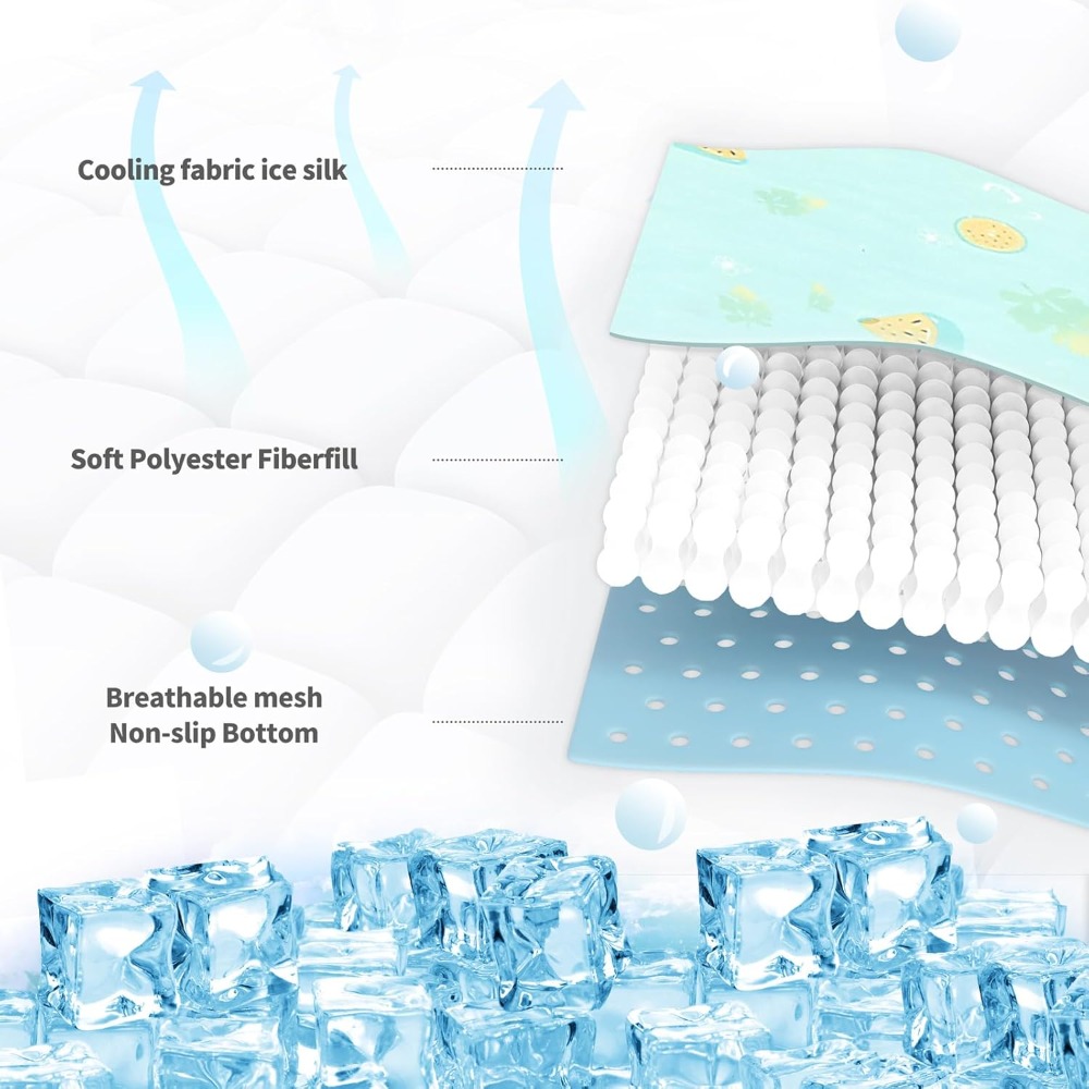 Ice Silk Pet Cooling Mat for D - Dog Cooling Mat avis et prix