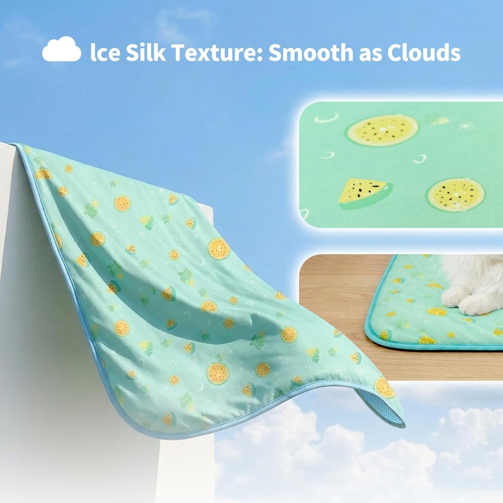 Ice Silk Pet Cooling Mat for D - Dog Cooling Mat avis et prix