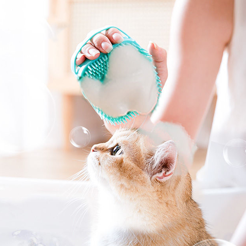 Soft Silicone Pet Bathing Brus - Pet Supplies Application avis et prix