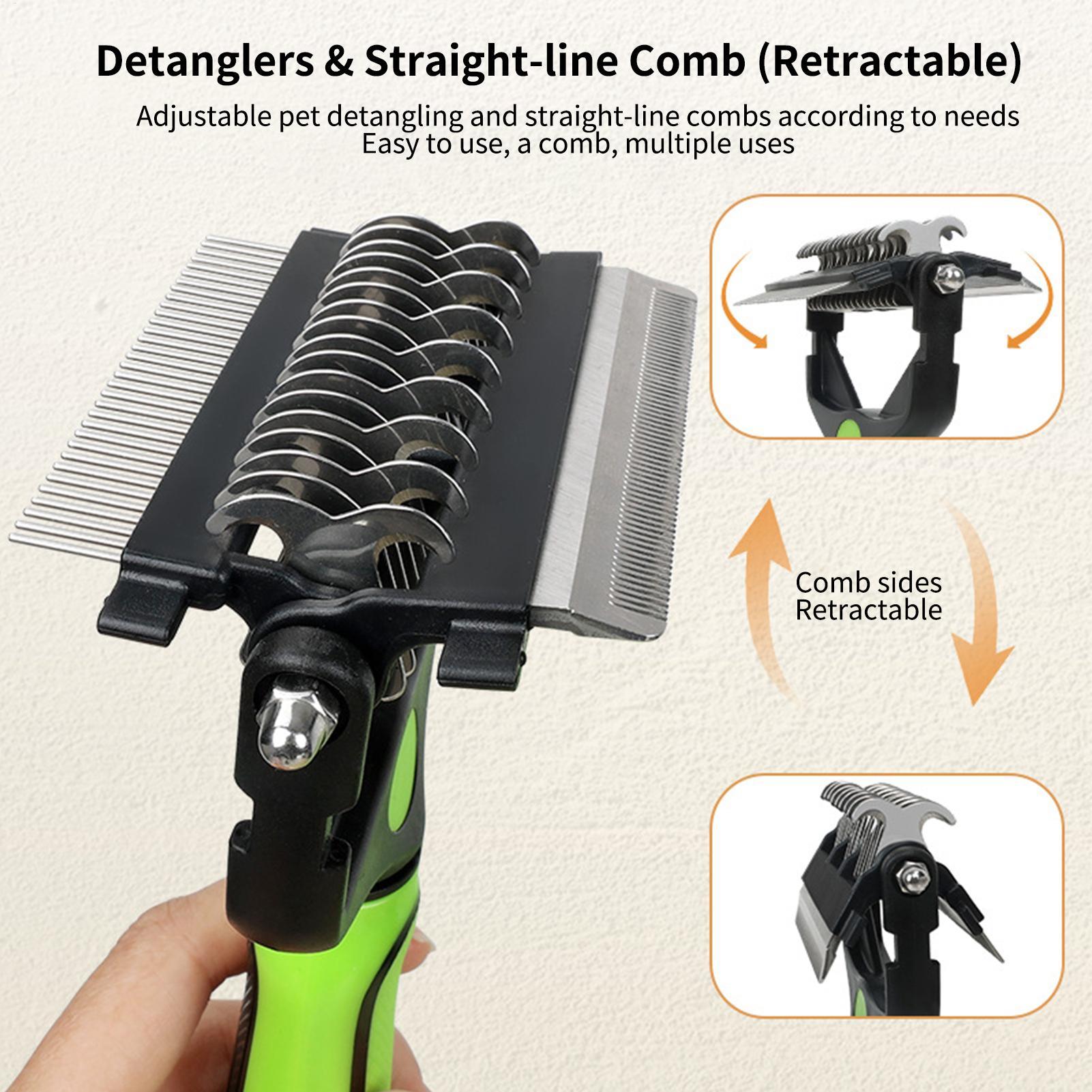 Dog Shedding Brush Double-side - Pet Supplies Vet avis et prix