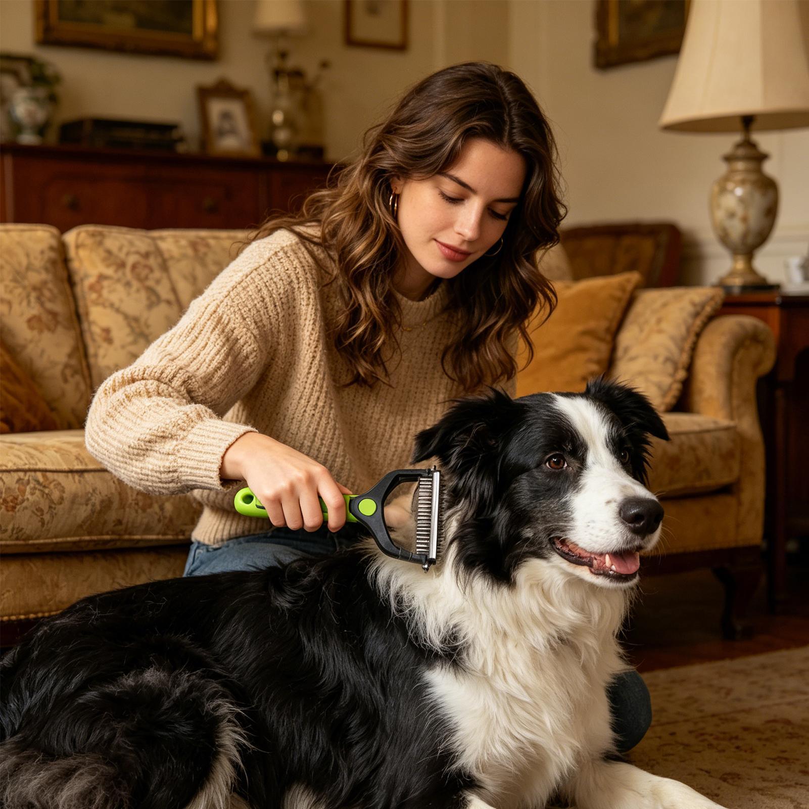 Dog Shedding Brush Double-side - Pet Supplies Vet avis et prix