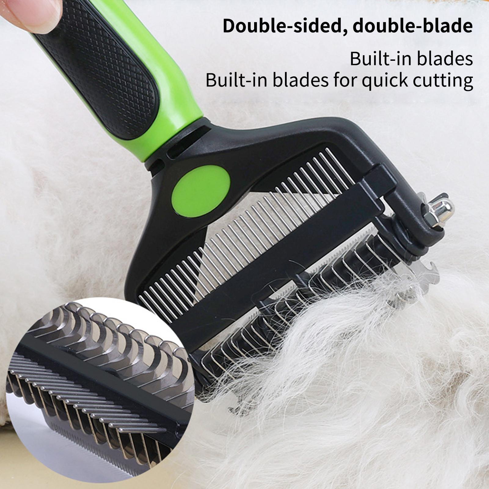 Dog Shedding Brush Double-side - Pet Supplies Vet avis et prix