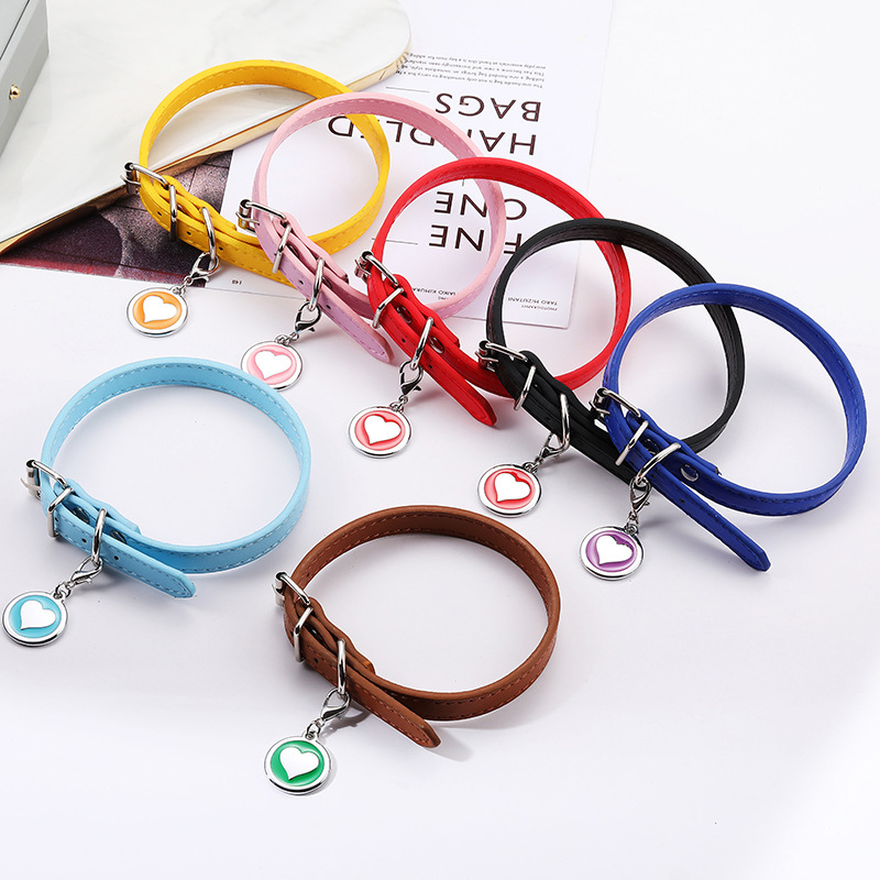 Pet Cat Dog Leather Collar Sta - Pet Supplies Login avis et prix