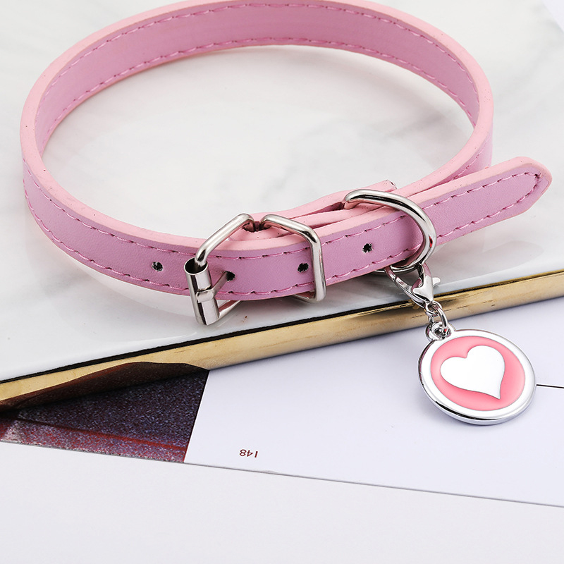 Pet Cat Dog Leather Collar Sta - Pet Supplies Login avis et prix
