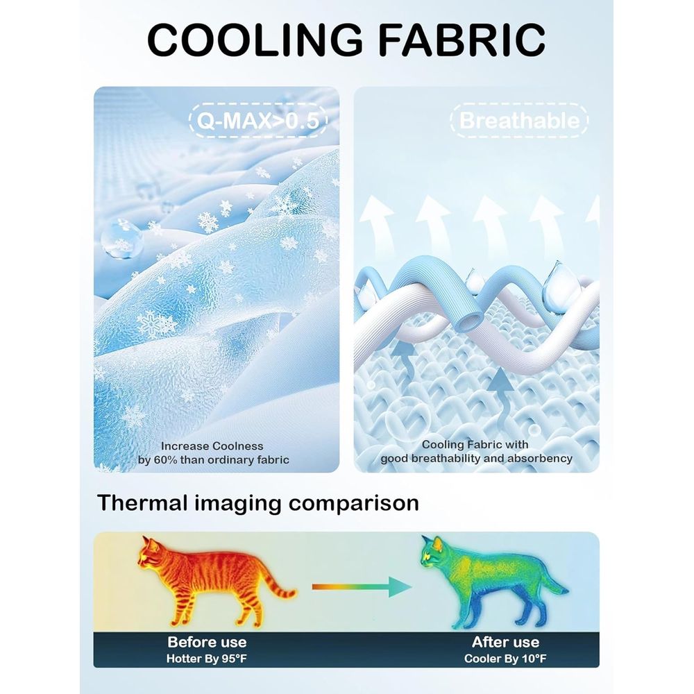 Dog Cooling Mat, Reversible Se - Dog Cooling Mat avis et prix