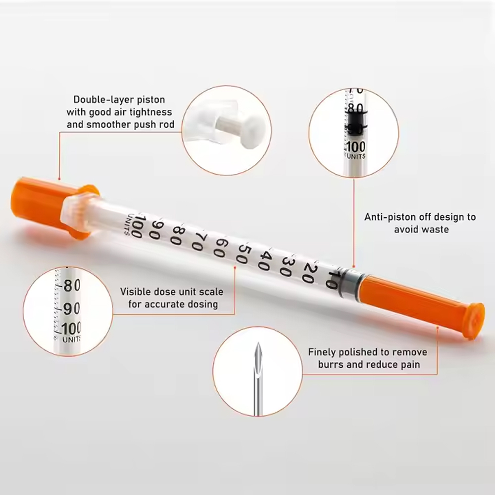 5/10/20Pcs U-100 Insulin Syrin - Pet Supplies Vet avis et prix