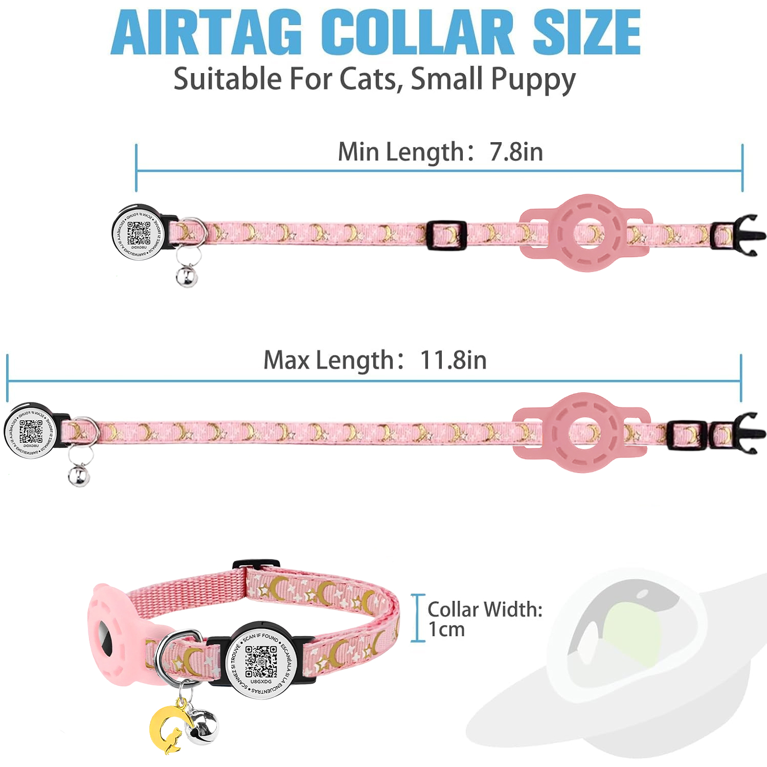 Cute Cat Collar with Airtag Ho - Pet Gps Tracker Collar avis et prix