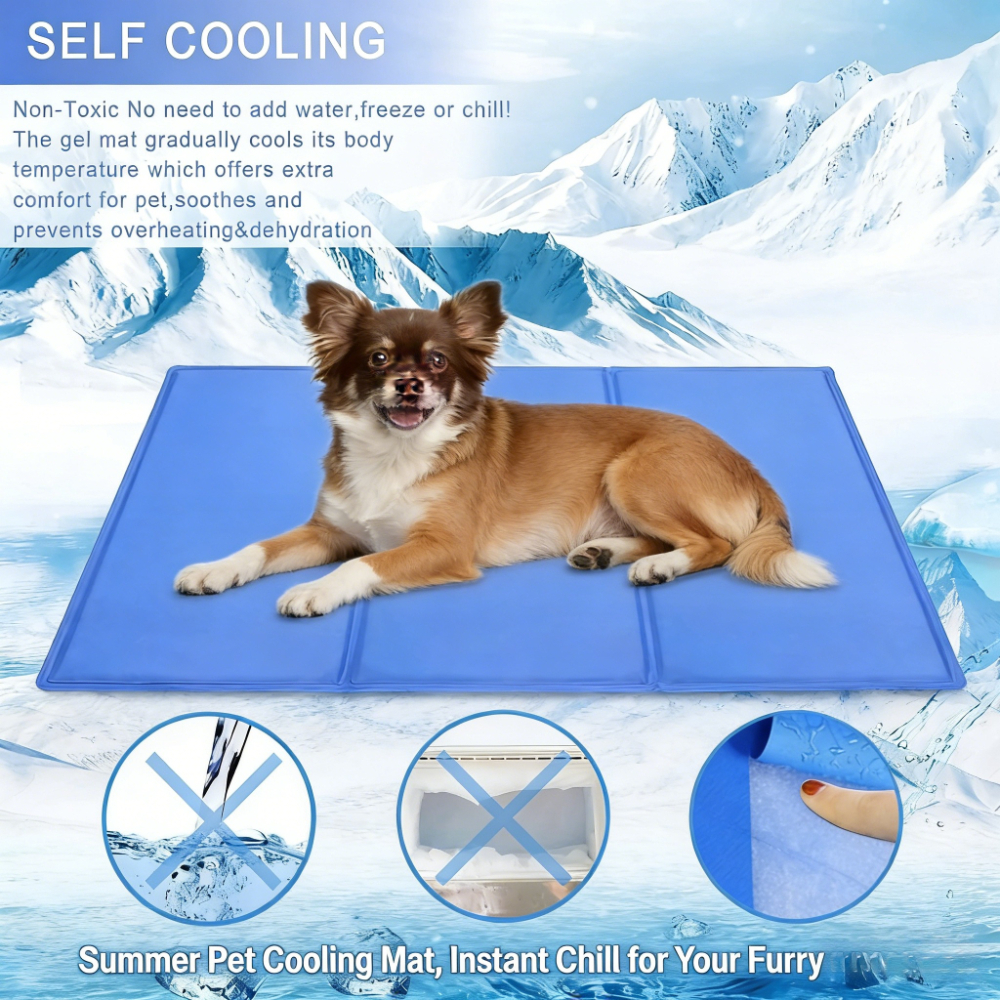 Summer Gel Pet Cooling Bed Mat - Dog Cooling Mat avis et prix