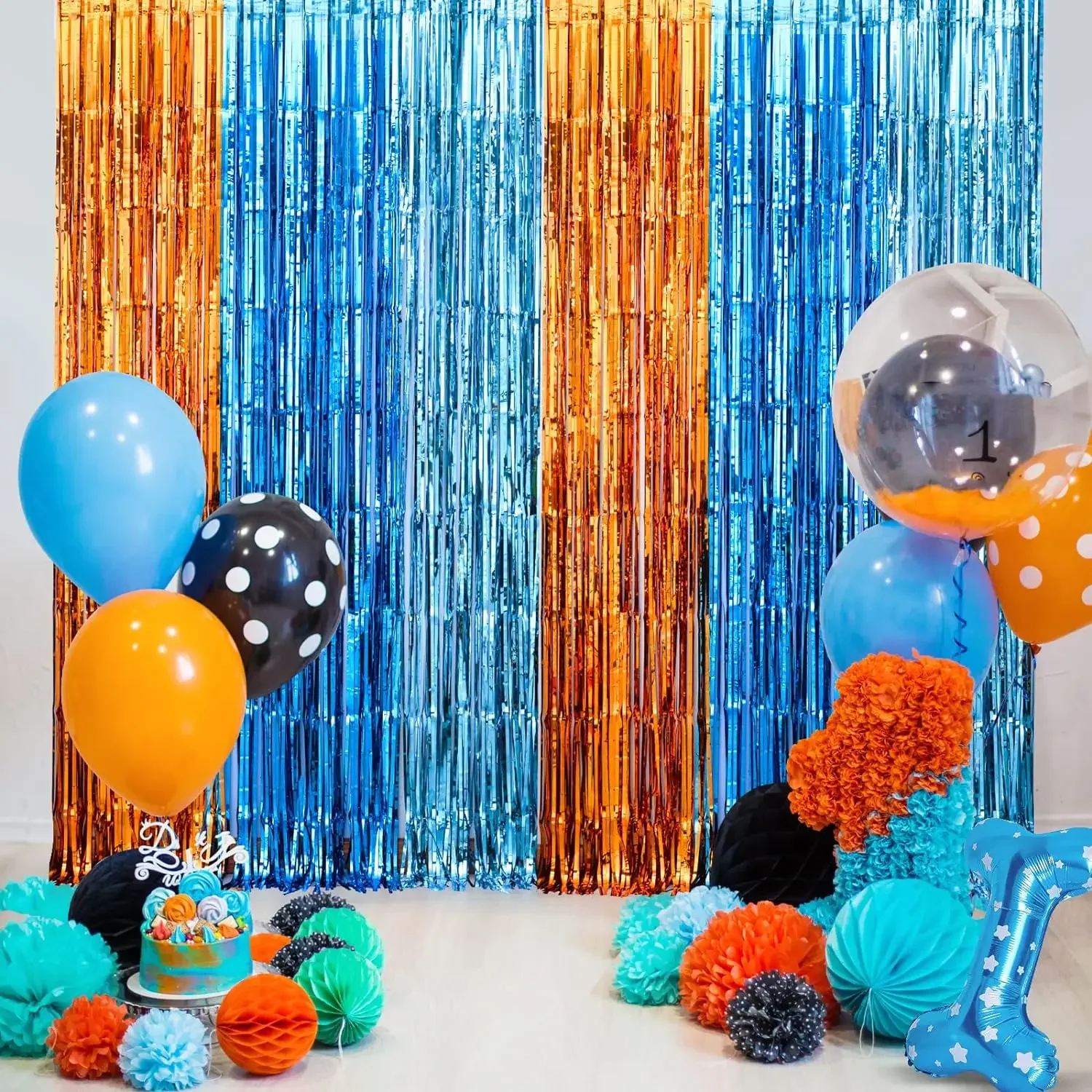 Orange Blue Dog Foil Fringe Cu - Pet Supplies Store avis et prix