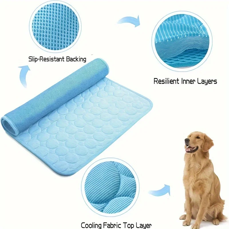 Summer Ice Silk Pet Cooling Ma - Dog Cooling Mat avis et prix